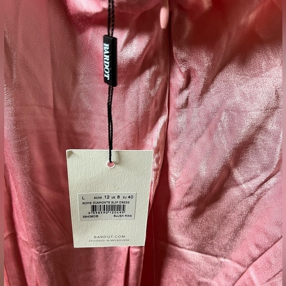 NWT Rome‎ Diamonte Slip Dress in Blush Pink - Size 8 - Picture 8 of 13